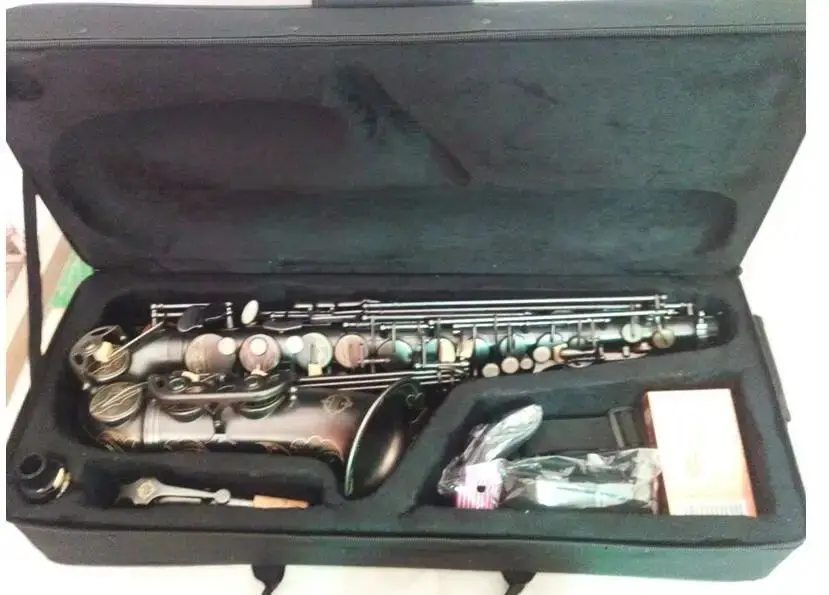 

Professional Best Quality Alto Saxophone E-Flat Black Sax Alto Mouthpiece Ligature Reed Neck Musical Instrument