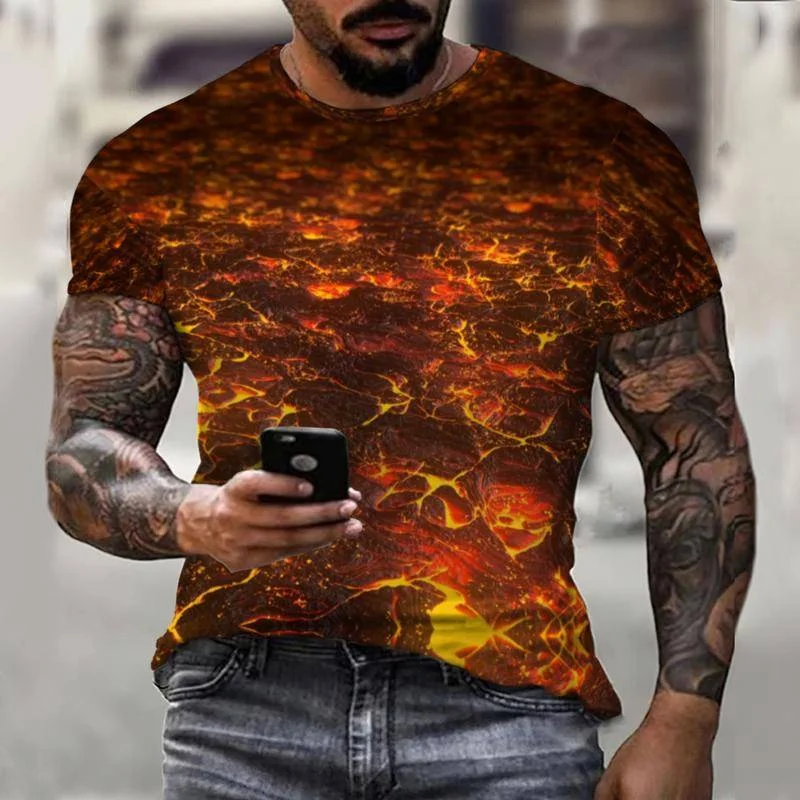 Рисунок 6 - Мужская футболка с 3D принтом в стиле хип-хоп