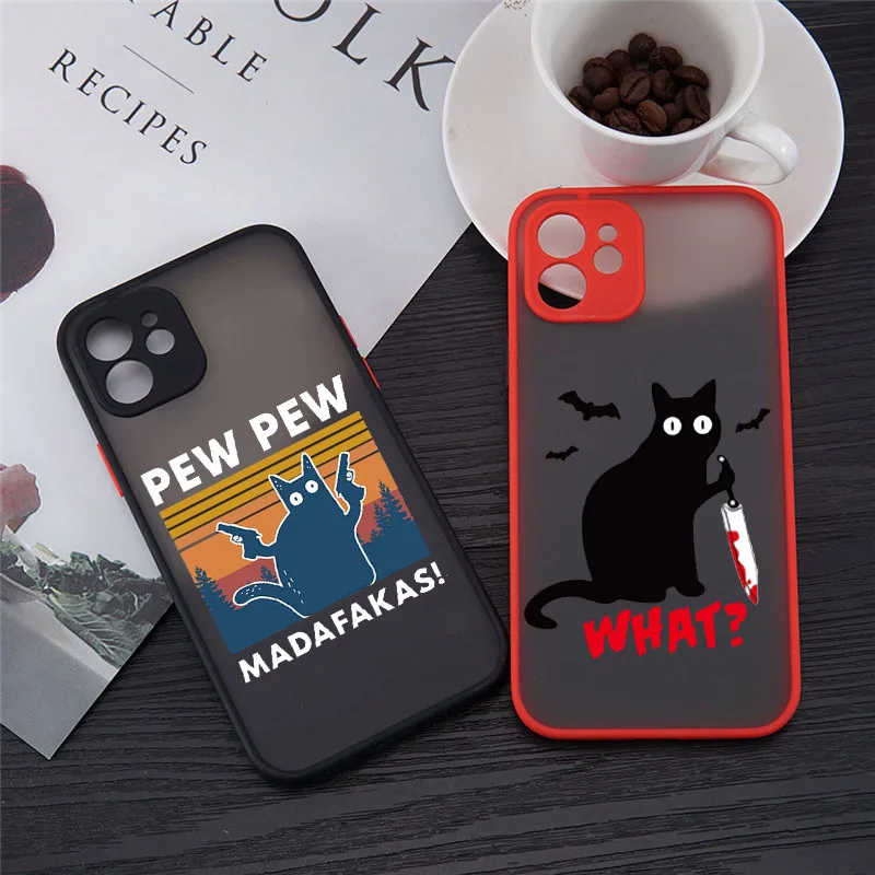 

PUNQZY Cute Cat Skin All-Inclusive Drop Protection Phone Case For iPhone 13 12 MINI 11 Pro Max XR 6 8 7 Plus X Soft TPU Cover