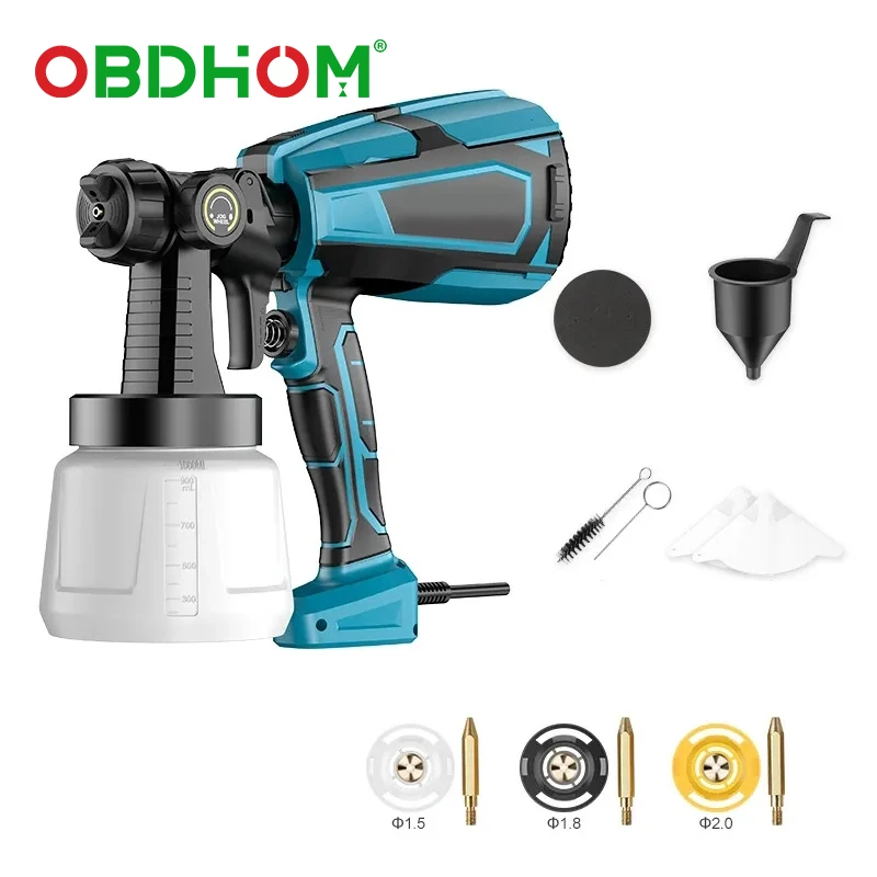 

Беспроводной электрический пистолет-распылитель краски без воздуха, маленький перезаряжаемый бытовой Краскораспылитель из латекса высокого давления