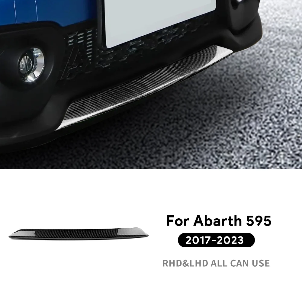 

Настоящее твердое сухое углеродное волокно для Abarth 595 695 595C 2017 2018 2019 2020 2021 2022 2023 2024, декоративная наклейка на передний и задний бампер автомобиля