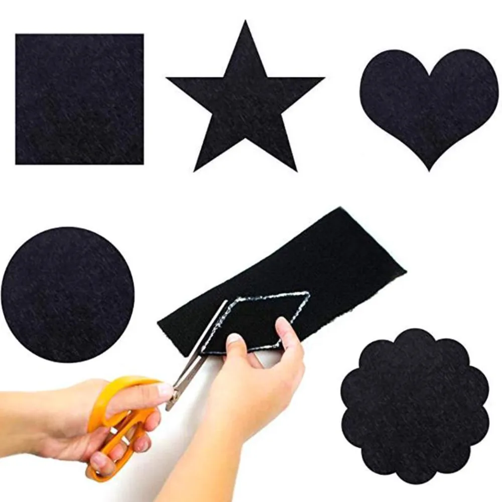 10pcs Self Adhesive Velvet Flocking Liner Jewelry Drawer Peel Sticker DIY Sticky Craft Fabric Felt