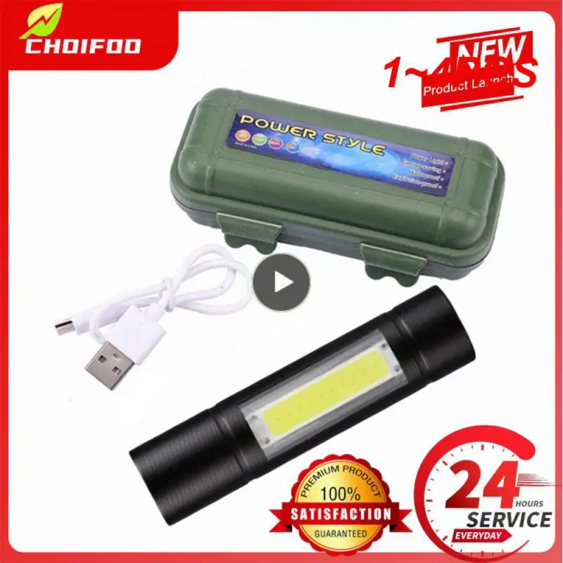 

1~4PCS Zoom Focus Mini Led Flashlight Built In Battery XP-G Q5 Lamp Lantern Work Light rechargeable Mini Flashlight