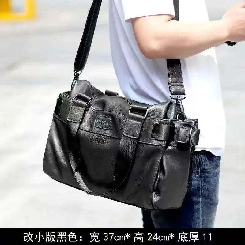 

Men's Bag Handbag Genuine Leather Leisure Large Capacity Travel Bag Business Computer Bag Messenger Shoulder Bag