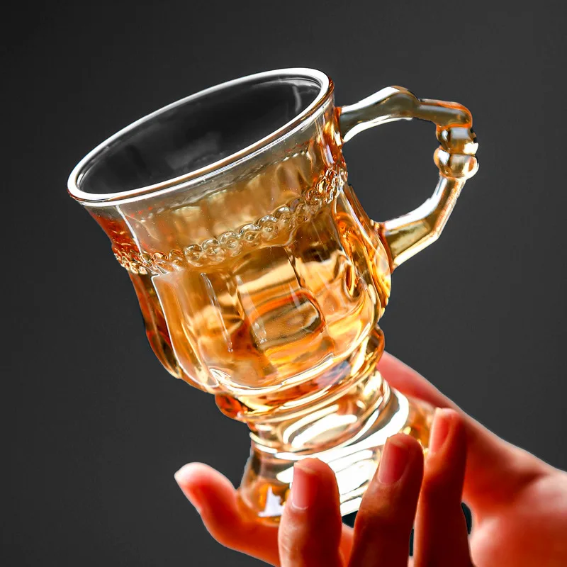 Кофейная Чашка В Европейском Стиле Ретро Для Чая С Молоком Бокал Вина Ручкой