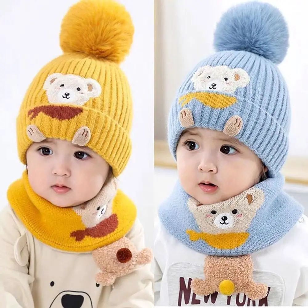 

Утепленная шапка-пуловер для детей, Теплый Бархатный шарф с защитой ушей, теплые детские шапки