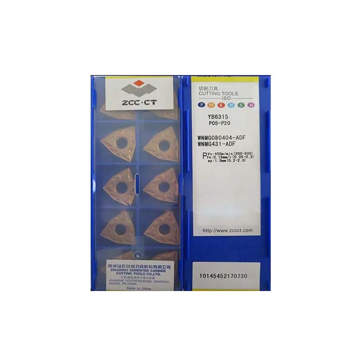 

ZCC CT 100% Original WNMG080408 ZM YB6315 WNMG080408 ADF YB9320 WNMG080404 ADF YB9320 Carbide Turning Inserts