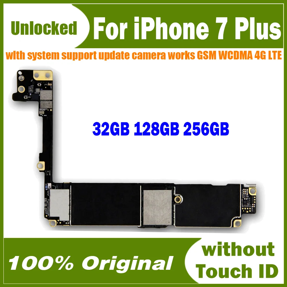 Бесплатная доставка Чистая материнская плата iCloud для iPhone 7 Plus с поддержкой iOS