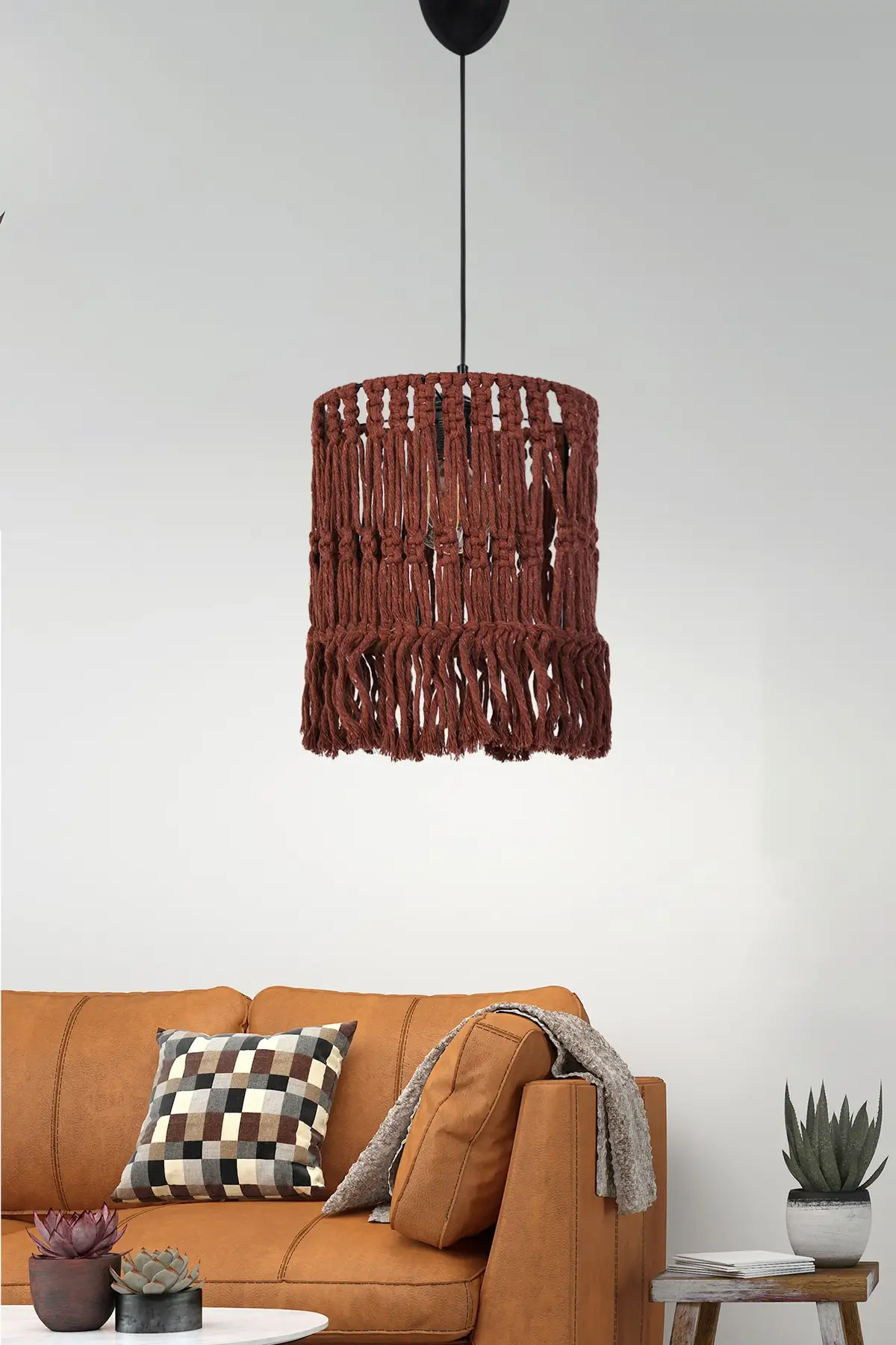 

Plafond Handmade Claret Red Chandelier