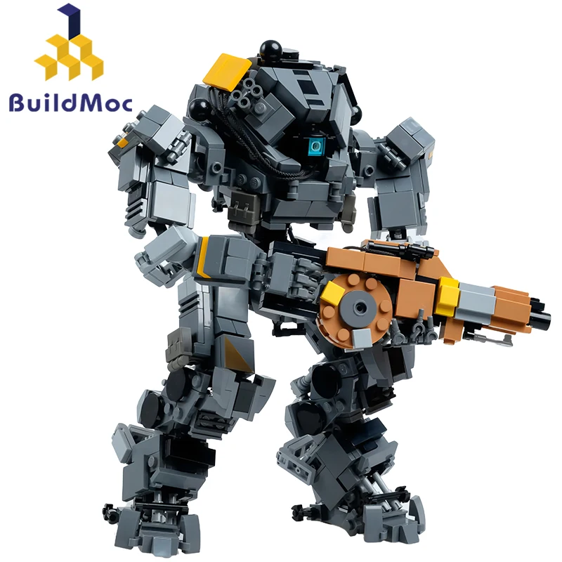 BuildMoc Titanfalls 2, ионный класс, титановый жнец, титан, строительные блоки, набор моделей, робот Mecha, фигурка Northstar, кирпичная детская игрушка BuildMoc Titanfalls 2, ионный класс, титановый жнец, титан, строительные блоки, набор моделей, робот Mecha, фигурка Northstar, кирпичная детская игрушка
