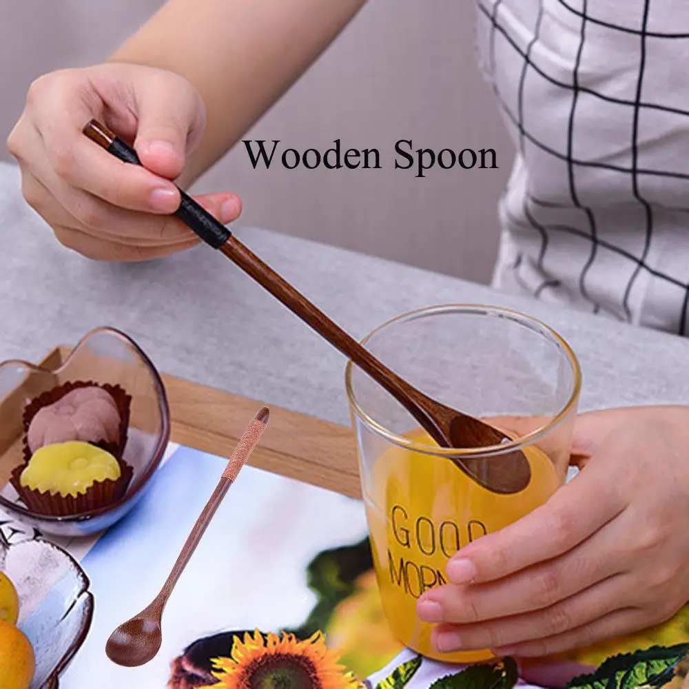 Традиционные деревянные ложки большая длинная ложка с ручкой детская деревянная
