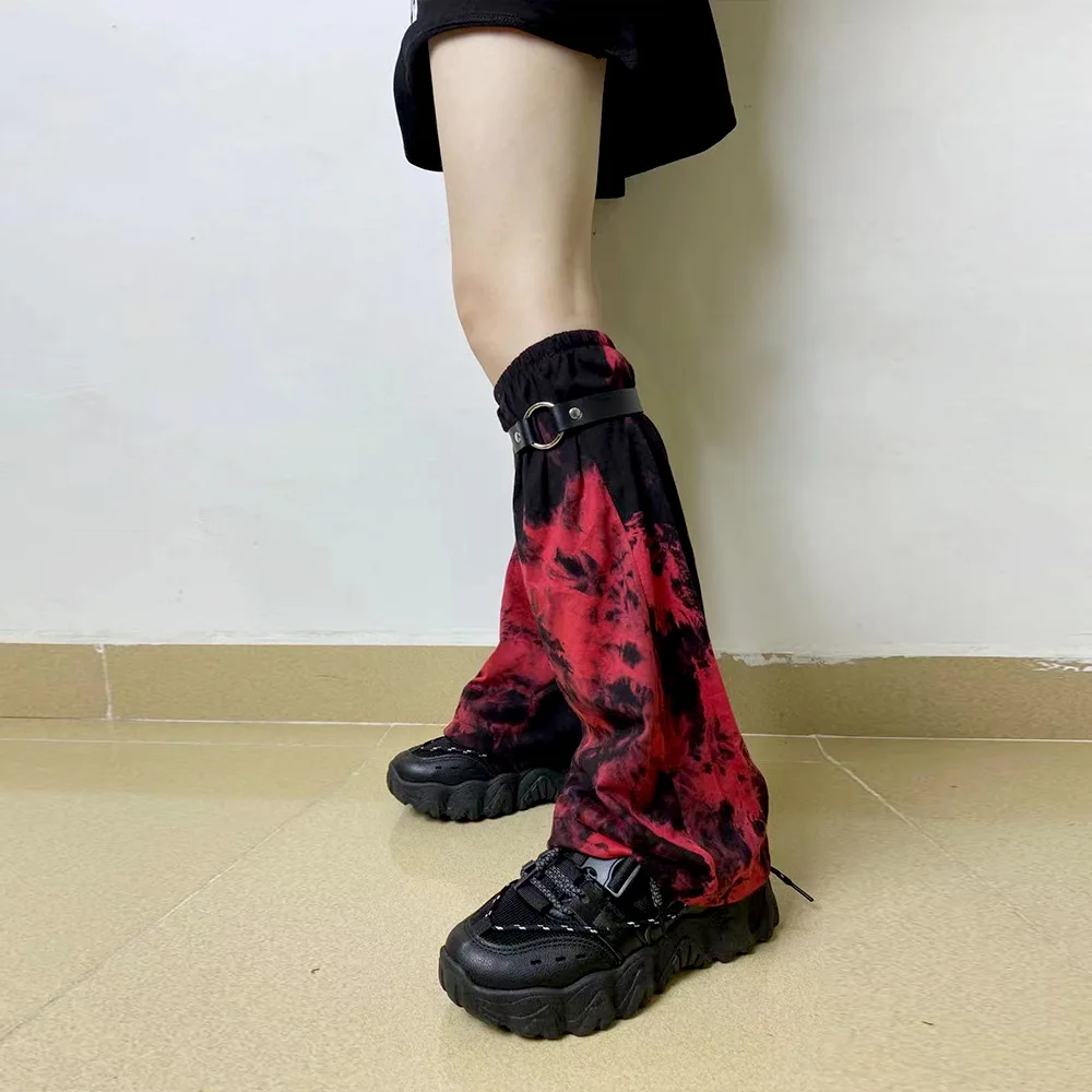 Four Seasons Universal Over-the-Knee Y2K Warm Foot Cover Punk Gothic Solid Color Women Stockings Street Hot Girl Skinny Leg Cove