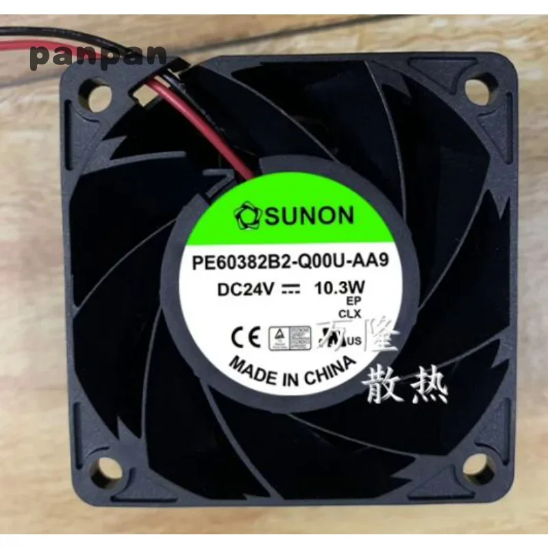 Новый охлаждающий вентилятор для SUNON PE60382B2-Q00U-AA9 24 В 10 3 Вт 6 см преобразователя