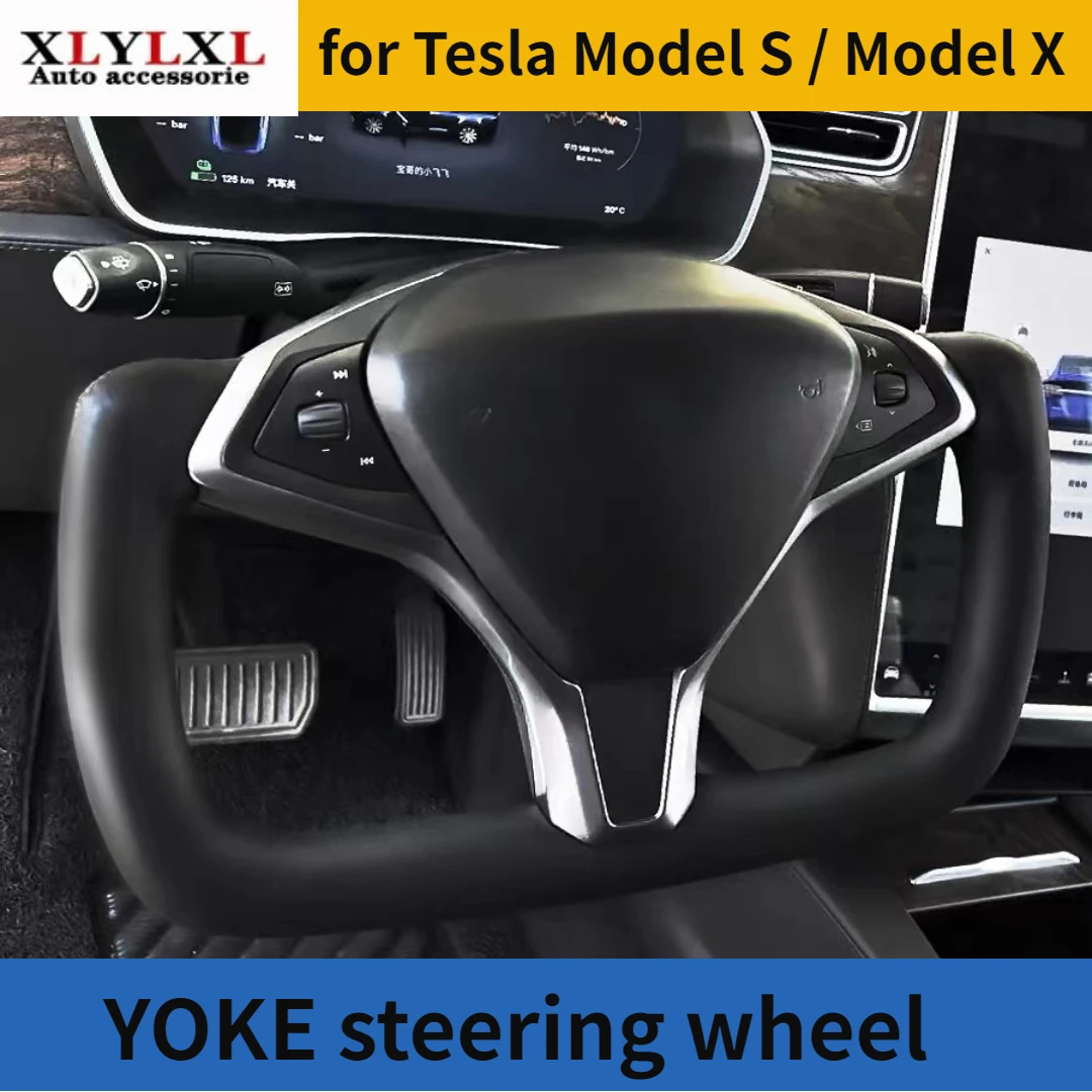 

YOKE steering wheel for Tesla Model S Leather warming steering wheel for Tesla Model X