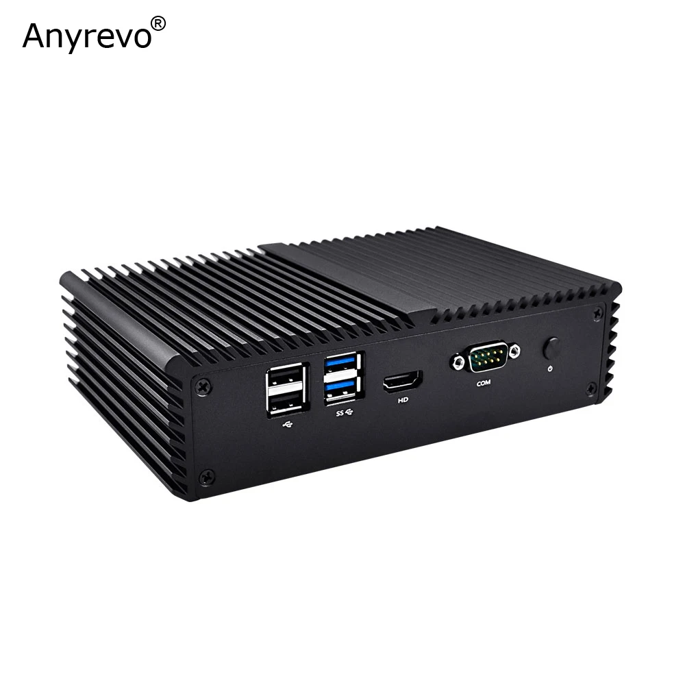 Алюминиевый Чехол для pfSense / OPNsense Intel 7-го поколения Celeron 3865U Mini PC с DDR4 6 i211AT Gigabit LAN RS232