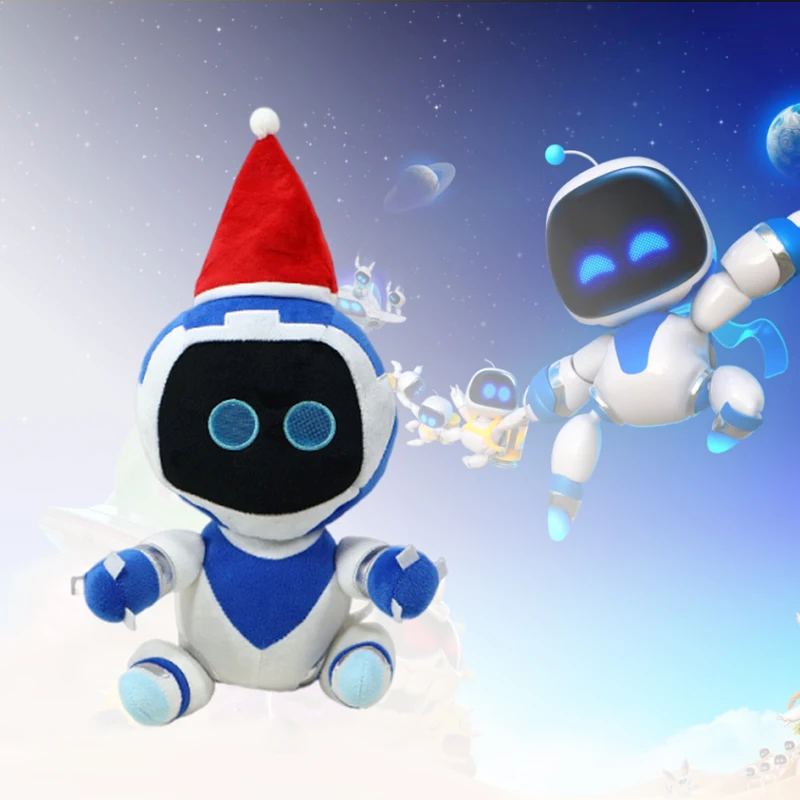 42 см новая плюшевая шапка Санта-Клауса Astro Bot мягкая хлопковая подушка из