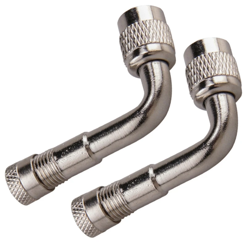 

45/90/135 Degree Angle Air Tyre Valve Extension Adaptor Motorcycle Car 2PCS/Set