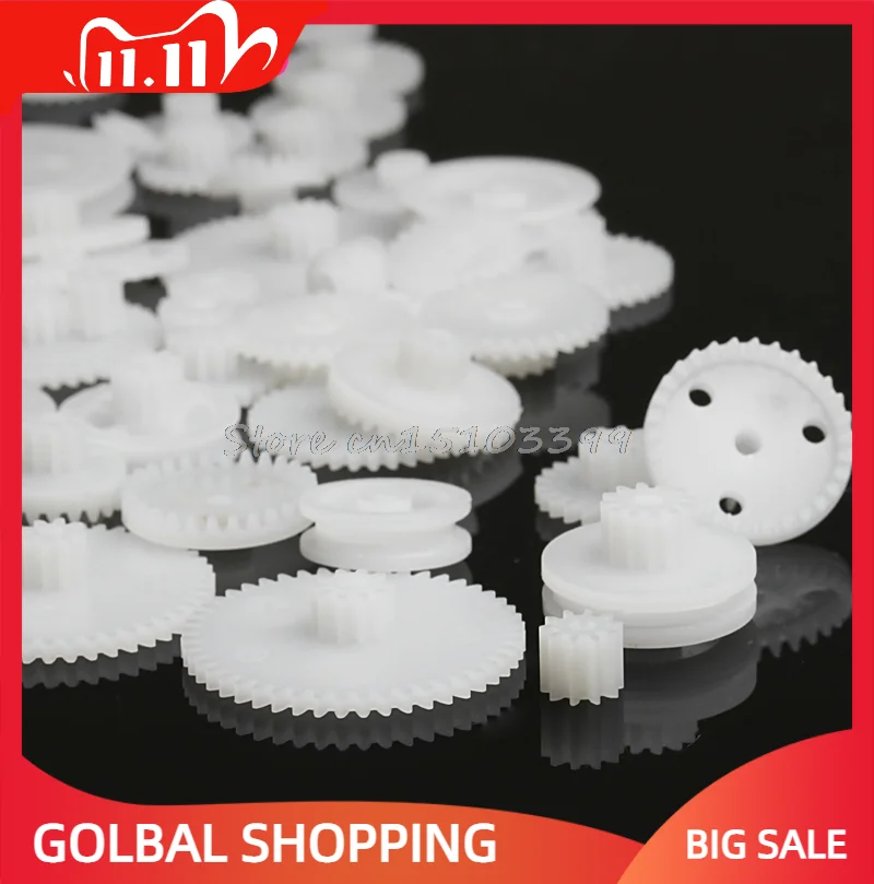 

58Pcs Toothed Wheels WSFS Gears Plastic All Module 0.5 Robot Parts DIY New Drop shipping Drop Ship