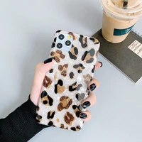 western style fashion leopard print shell pattern phone cases for iphone 13 12 11 pro max xr xs max x lady shockproof soft shell