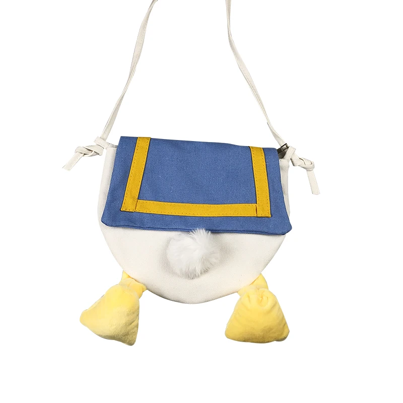 New Children's Canvas Messenger Bag Fashion Cute Small Bag Tide Super Cute Cartoon Boys and Girls all-match Primary School Girls