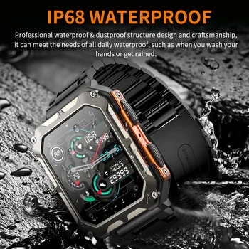 2023 NEW Smart Watch Men 8763EWE Bluetooth Call IP68 Fitness Waterproof Watches Heart Rate Sports Smartwatch 380mAh Long Battery 4