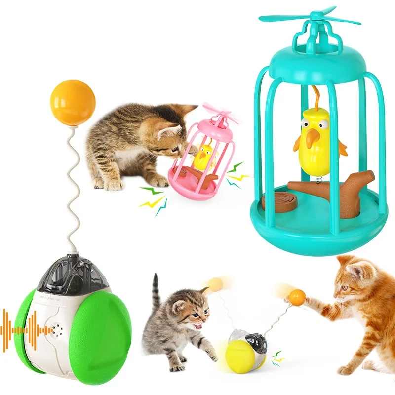 

Bird Cage Cat Tumbler Toy Kitty Interactive for Indoor/Outdoor Kitten Toys Pet Supplies Interactive Swing Chasing Pet Products