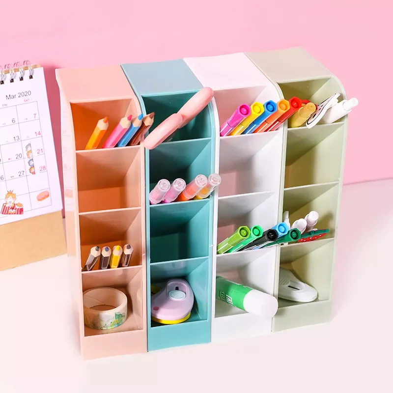 

Organizer for Pens Storage Brush Stand Desk Pencil Holder for School Supplies Kawaii Stationery Office Makeup Storage Box
