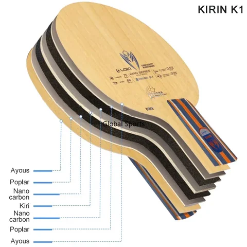 ЛОКИ Кирин K1/K2/K3 ракетка для настольного тенниса