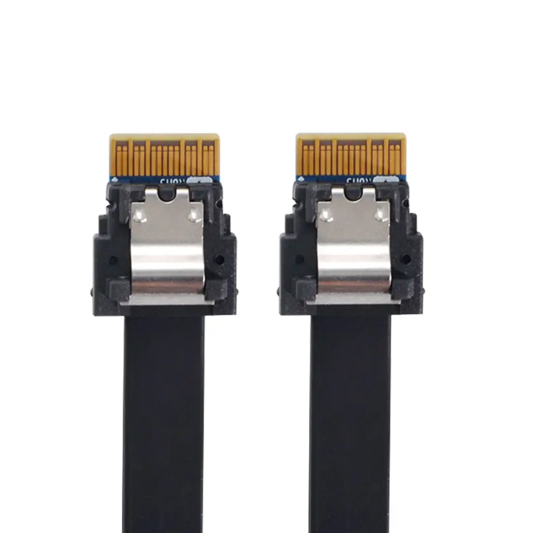 

SAS 4.0 SFF-8654 4i PCI-E Slimline 38pin Host to SFF-8654 Slim SAS Target Cable