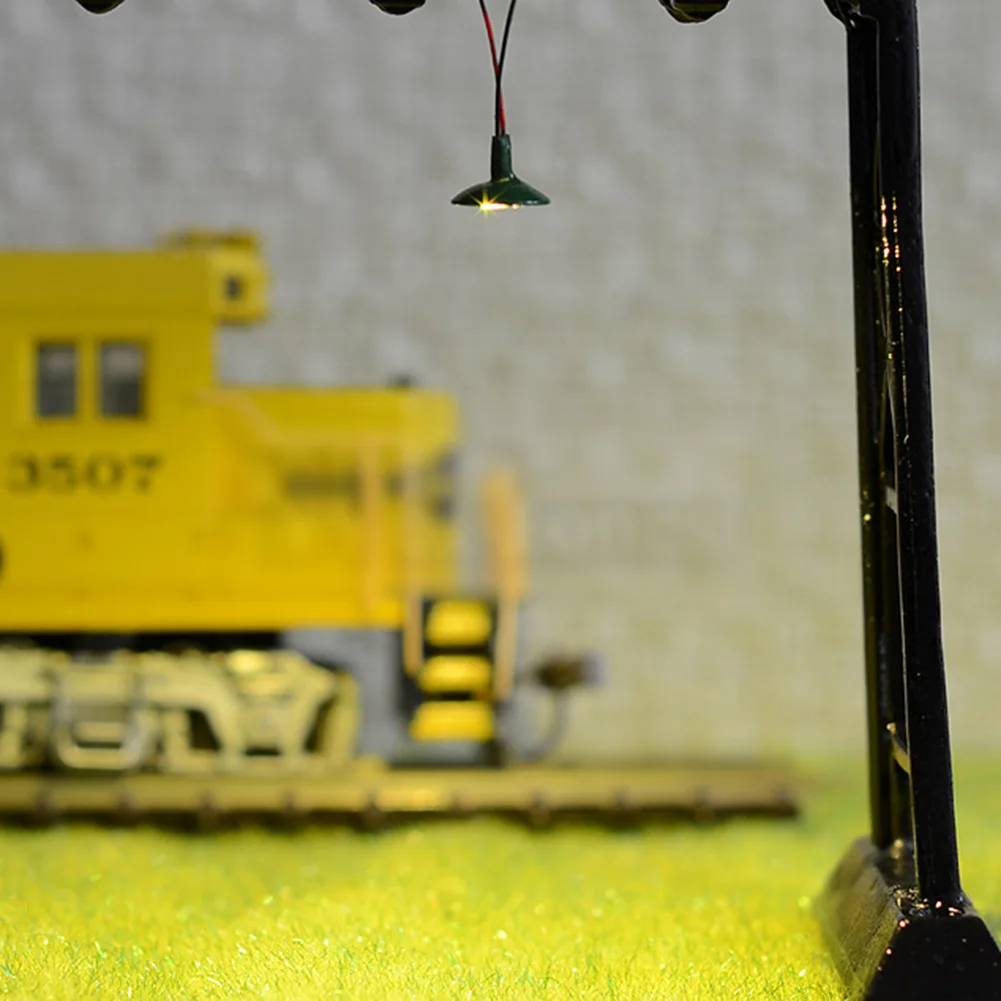 6Pcs/10Pcs Miniatur Wand Laternenpfahl Straße Licht Modell Eisenbahn Zug Lampe Led Decke Lichter Geeignet Oo/ho Skala für Diorama – Detail 8