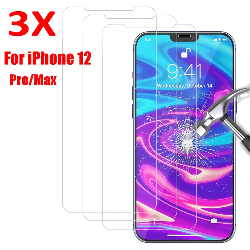 

Защита экрана для IPhone 14 11 12 Pro Max 13Mini XS MAX, Передняя пленка, закаленное стекло для IPhone X, XR, 6, 6S, 7, 8 Plus, стекло