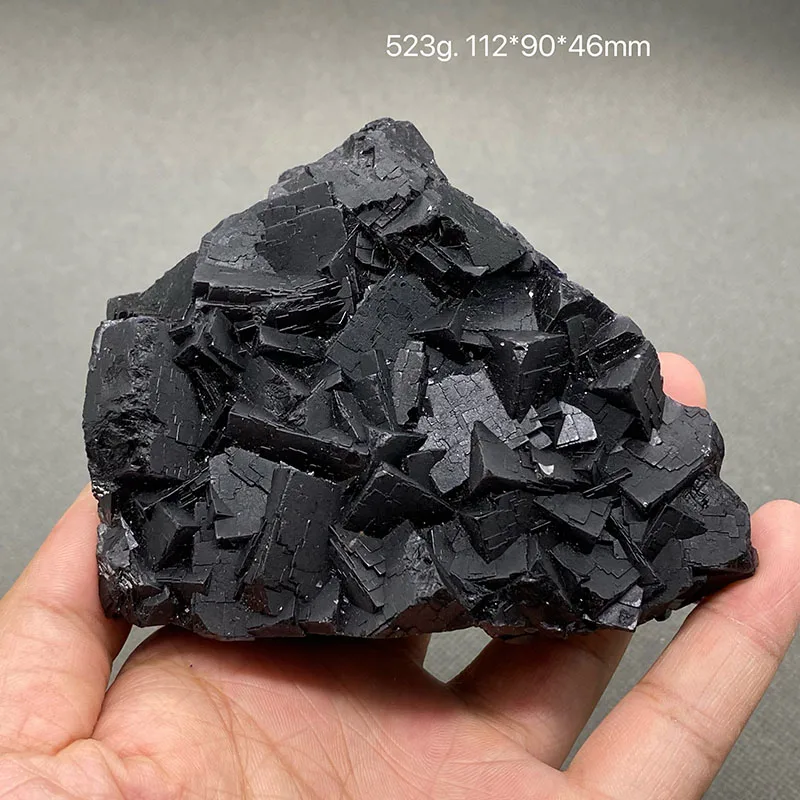 100% натуральный пакистанский флюорит черной розы (флуоресцентный эффект Красного