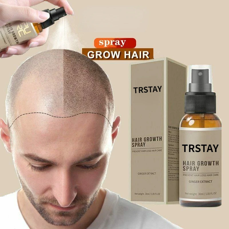 

Ginger Growth Hair Oil Spray for Men Anti Hair loss Hair Growth Essence Products Beard Beauty Products