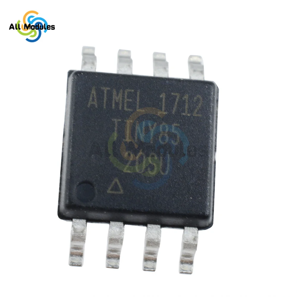 Флэш-микроконтроллер 1 шт Оригинальные интегральные микросхемы ATTINY85 8BIT SOP-8 IC AVR MCU