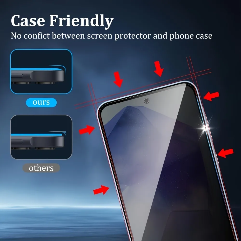 Фото 3 шт. Защитное стекло Privacy для Redmi Note 15 Pro 5G, 13, 12, 11 Pro, 14S, 12S, 11S, а также для Redmi 15C, 15, 14C, 13C, 12C, 10A №4