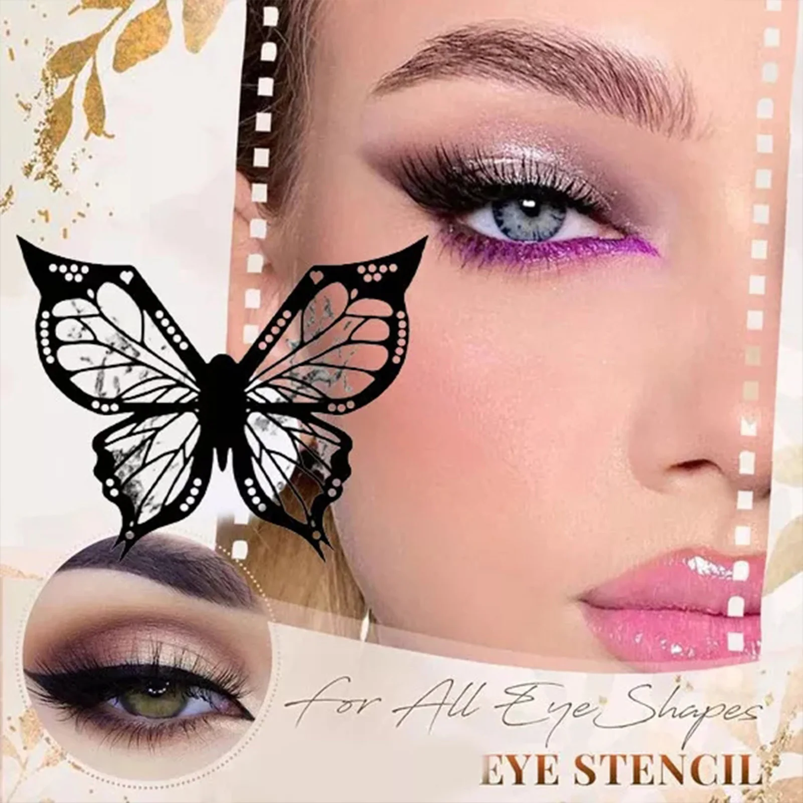 Креативная подводка для глаз в виде бабочки легкое управление Гибкая штамп