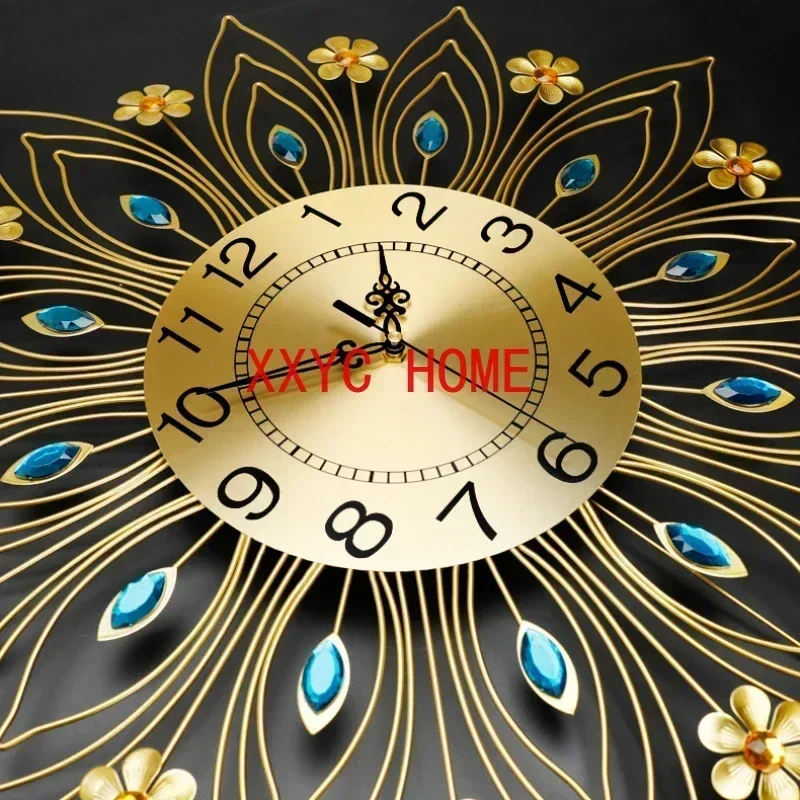Большие настенные часы бесшумные со сменным современным дизайном для роскошного