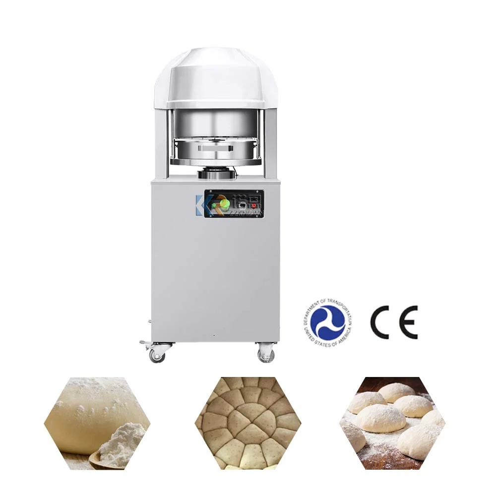 

Average Dough Divider Rounder Machine For Sale Dough Average Cutting Machine For Bread Pizza Burger with Plastic Cap