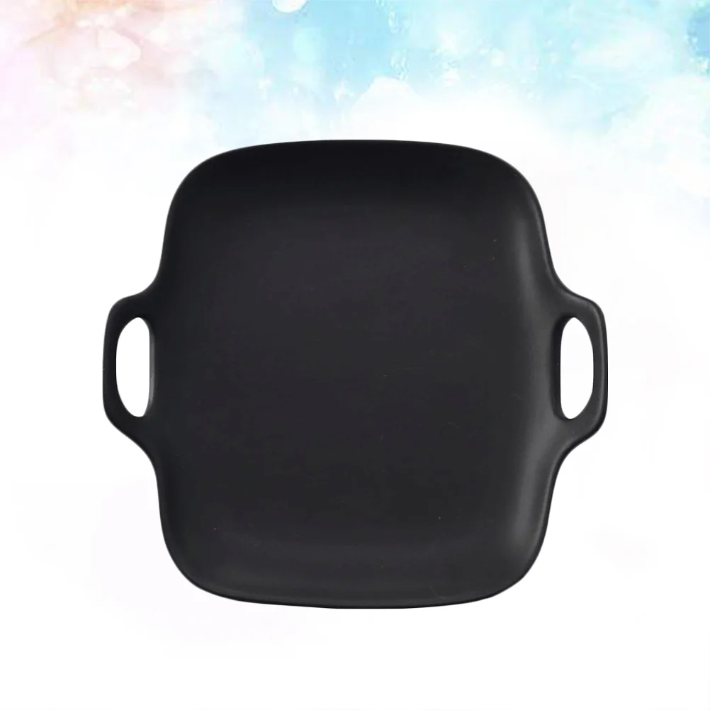 

Pan Ceramic Baking Plates Loaf Matte Plate Serving Rectangular Dishes Pottery Handle Double Cake Platter Oven Sushi Dish Tray