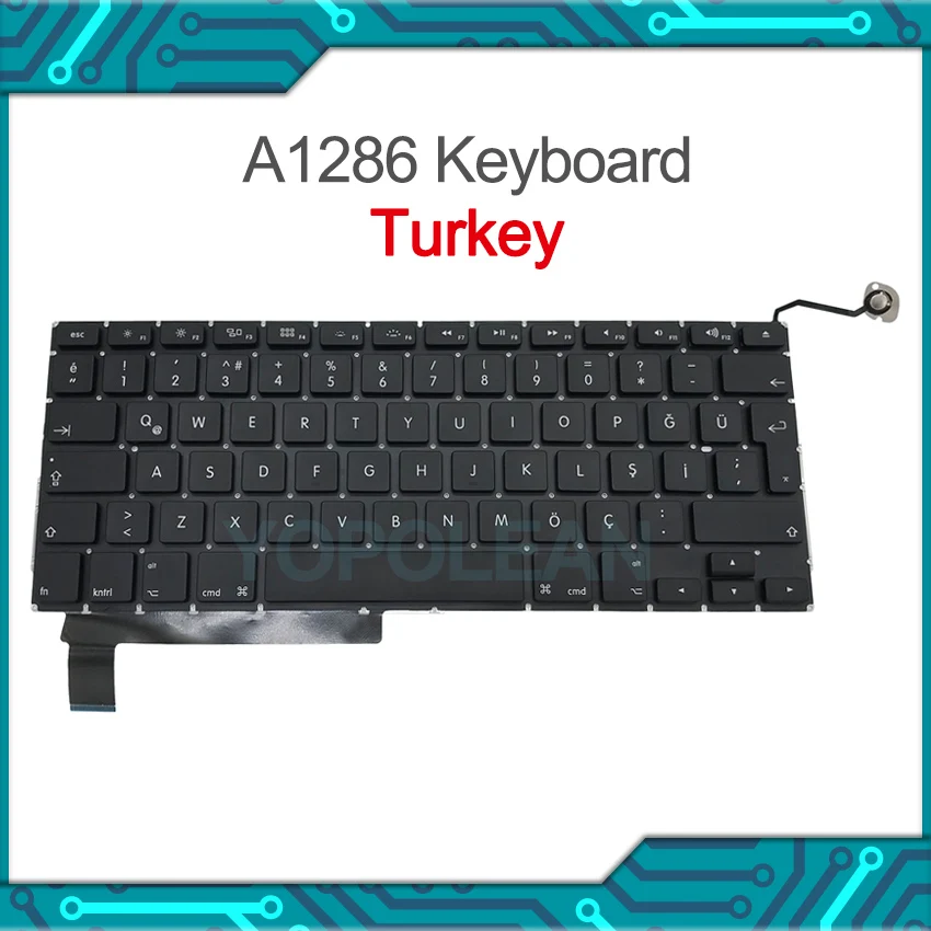 

Клавиатура A1286 2009 2010 2011 2012 для Macbook Pro, 15 дюймов