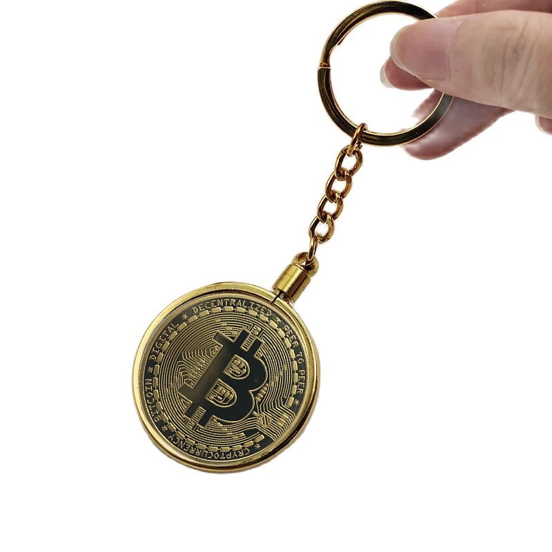 

40 мм Биткоин/эфириум/литекоин/тире/пульсация/крипто-монета из металла/рюкзак подвеска брелок украшение подарки