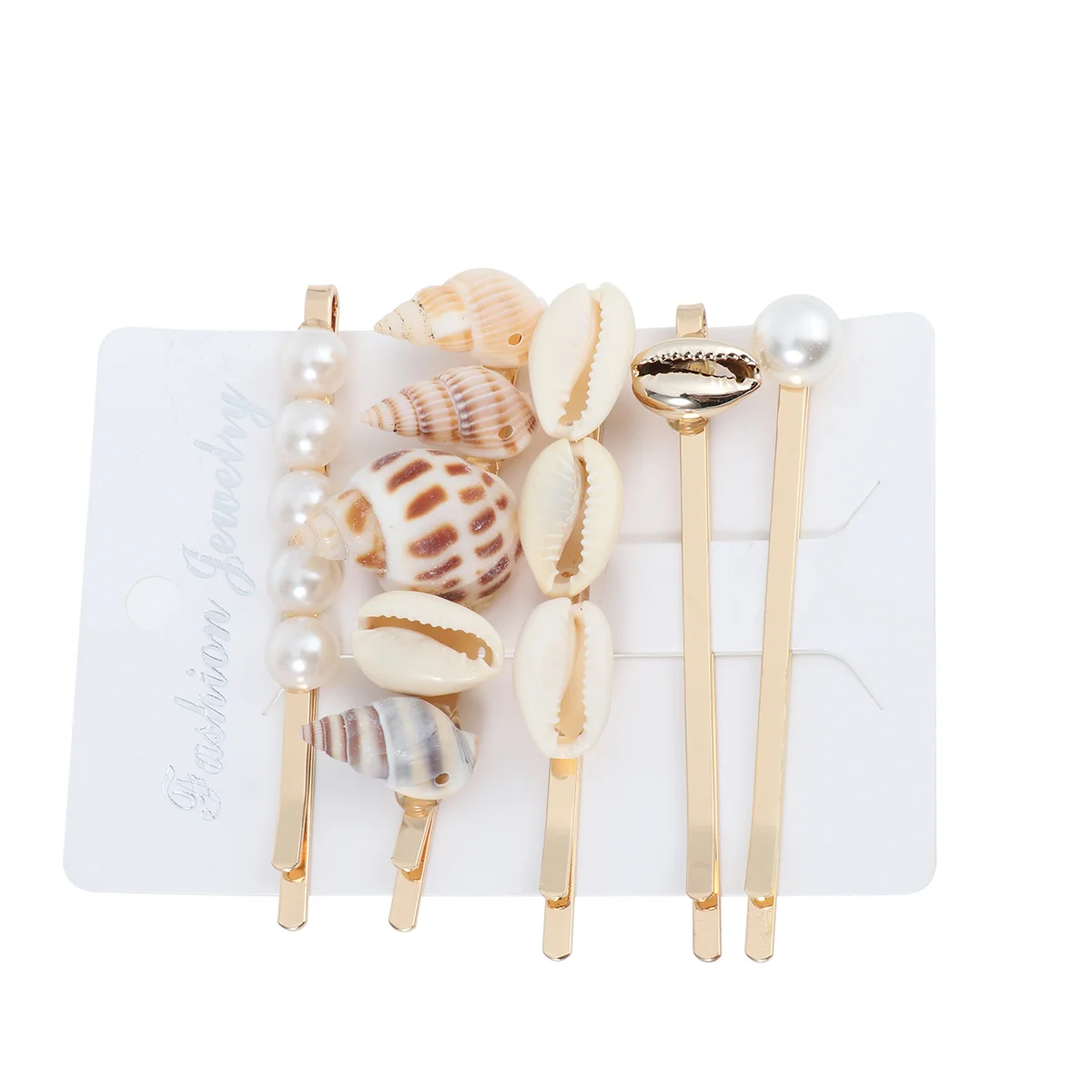 

Conch Pearl Hairshell Hairpin Clip Bobby Barrettes Bridal Golden Hairpins