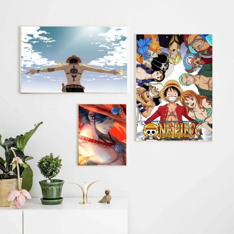 

Hot Selling Anime One Piece Canvas Painting Monkey D Luffy Poster Abstract Murals Best Home Wall Art Decoration Painting Gift