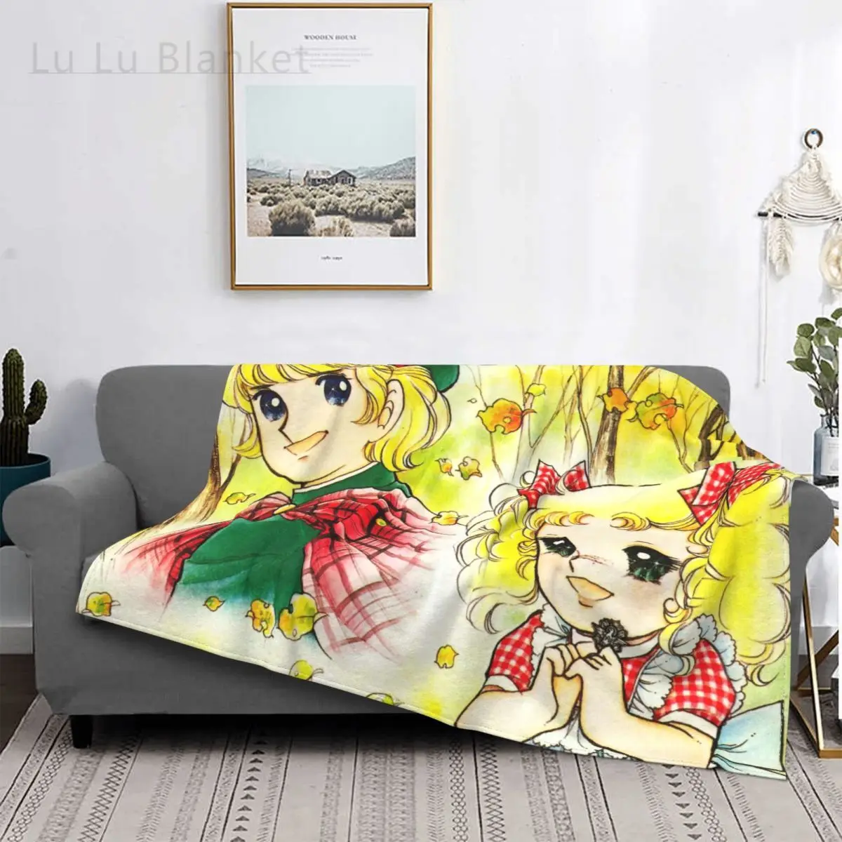 

Candy Candy Animae Manga Blanket Coral Fleece Plush Winter Anni 80 Cult Color Soft Throw Blanket for Bedding Bedroom Plush Quilt