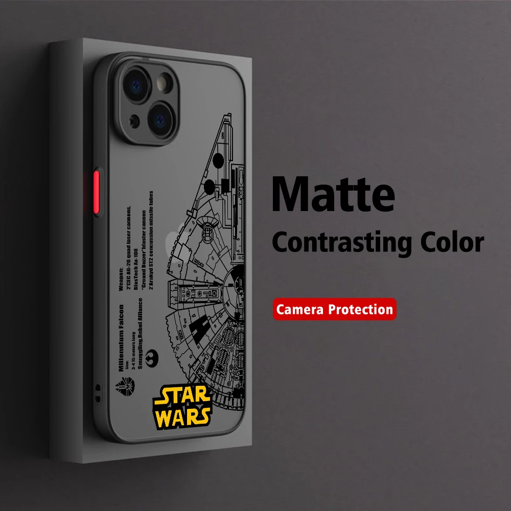 Stars Anime Wars Phone Case for Samsung S25 S24 S23 S22 S21 S20 S10 FE Note20 Note10 Plus Ultra Lite 5G Matte Transparent Cover