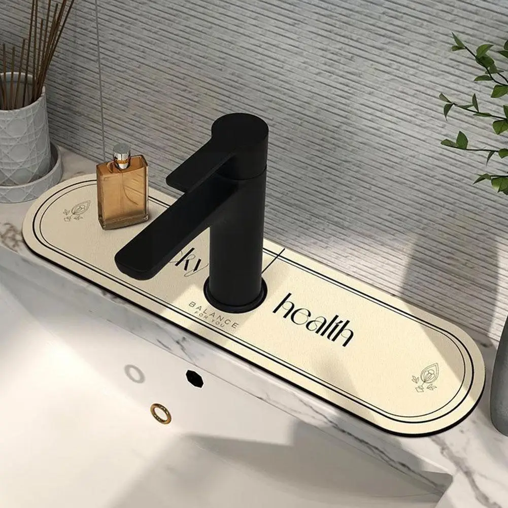 

Kitchen Super Absorbent Faucet Pad Toilet Splash Proof Pads Hand-washing Waterproof Pad Anti-slip Moisture-proof Typhoon Dr D1d4