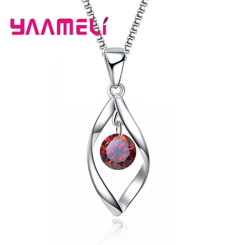 Женская мода лист и подвеска с большой жемчужиной ожерелье из стерлингового