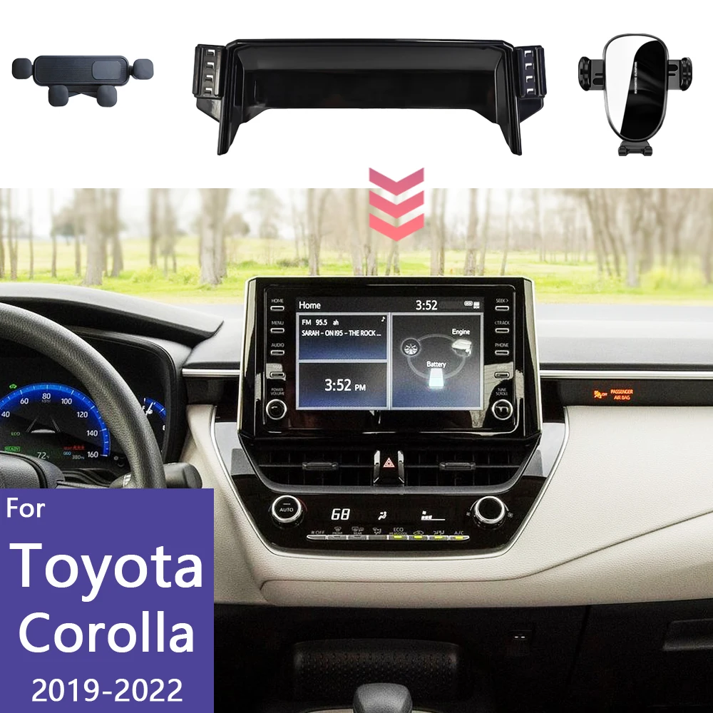Автомобильный держатель для телефона Toyota Corolla 2019 2020 2021 2022 с двумя основаниями