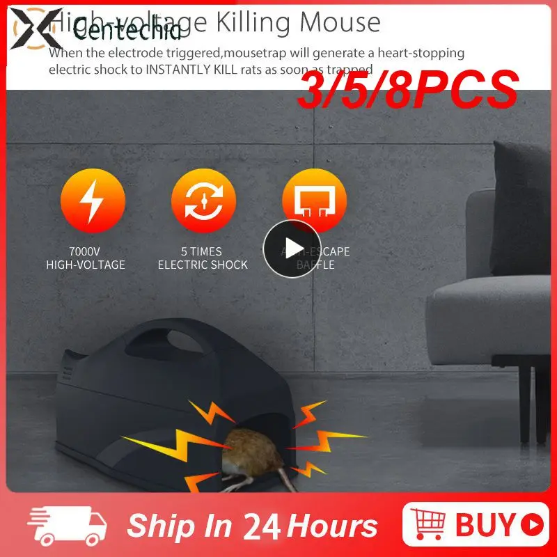 

3/5/8PCS Rodent Killer App Control Black Mouse Catcher Wireless Wifi Rat Pest Trap Tuya Mouse Killer High Sensitivity 2.4ghz
