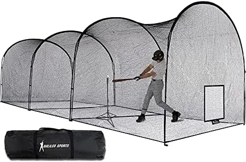 

Cage Baseball Cage Net Softball Cages, Heavy Duty Netting Backstop for Backyard, Training Softball Baseball for Pitching Pitcher